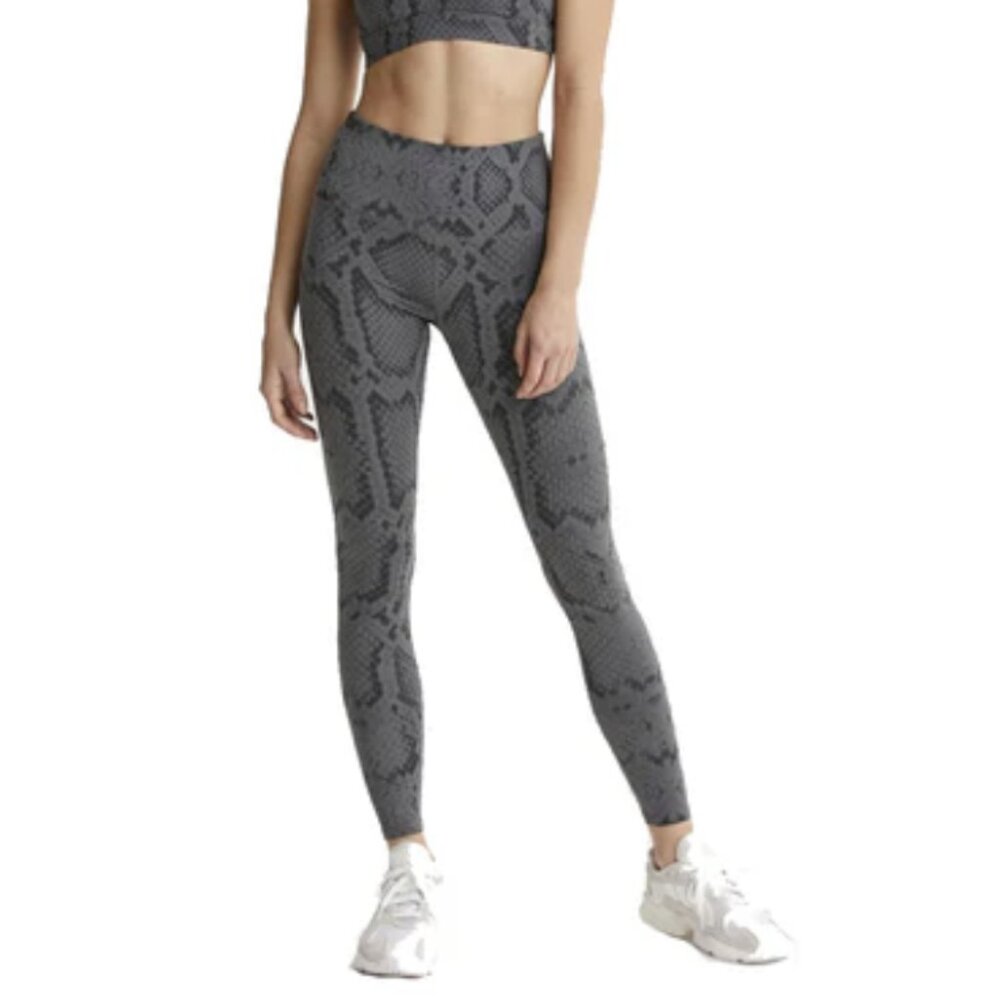 Varley Marina Legging Snakeskin Print High Rise Gray Size Large
